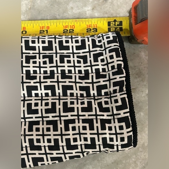 Silkland Pure Silk Jacket Geometric Black White Quilted Women’s M Artsy - Picture 9 of 11